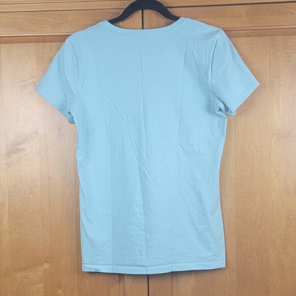 Life is Good Light Blue Short Sleeve V-Neck Today is a Good Day Crusher Tee - S - Picture 3 of 7